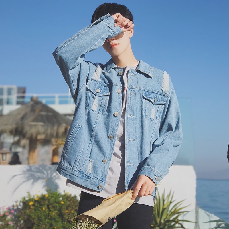 korean denim jacket mens