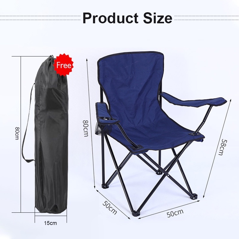 Buy One Take One Camping Chair Portable Folding Chair Applicable To Outdoor Chair For Beach Fishing — view 7