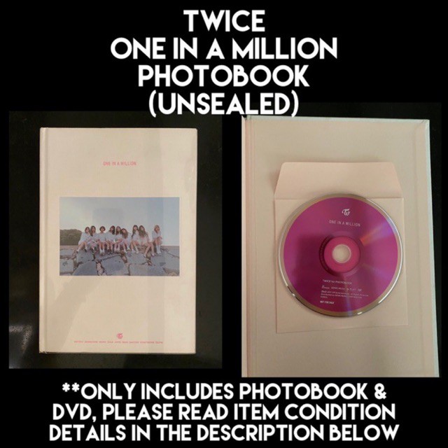 Twice One In A Million Photobook Unsealed Shopee Philippines