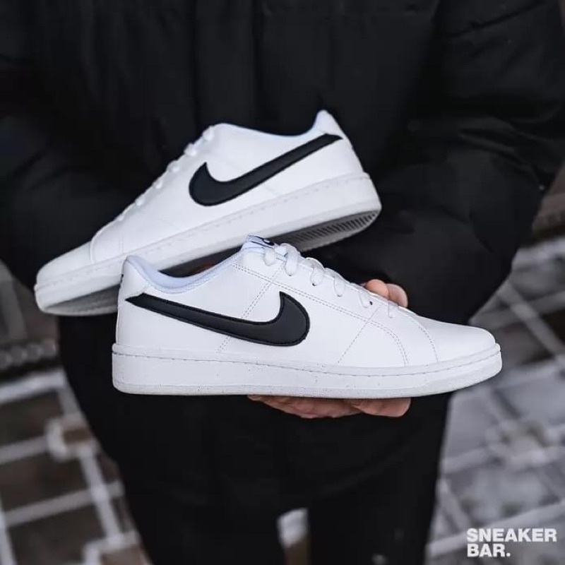 Nike Court Royale White Black Swoosh | Shopee Philippines