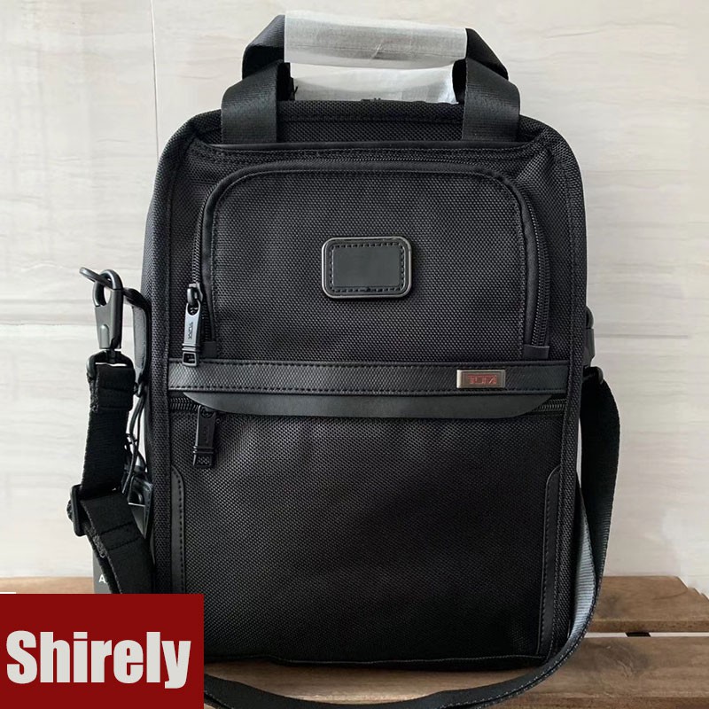 【Shirely.ph】【Ready Stock】TUMI ALPHA  Sling bag channel nylon male casual shoulder messenger(FREE STAMPING NAMA)