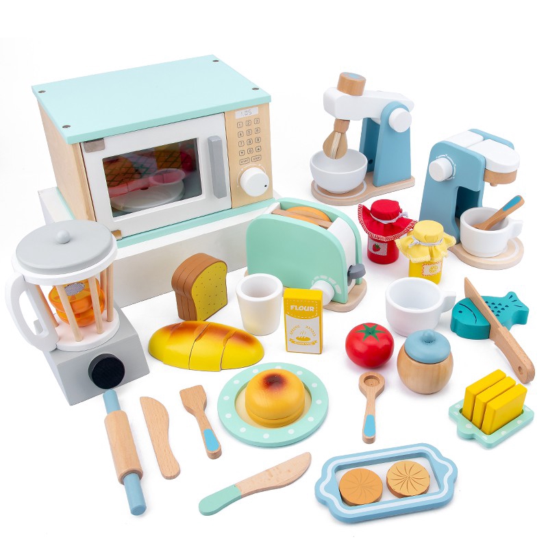 Children Simulation Kitchen  Set  Baby Wooden Toy  Prentend 