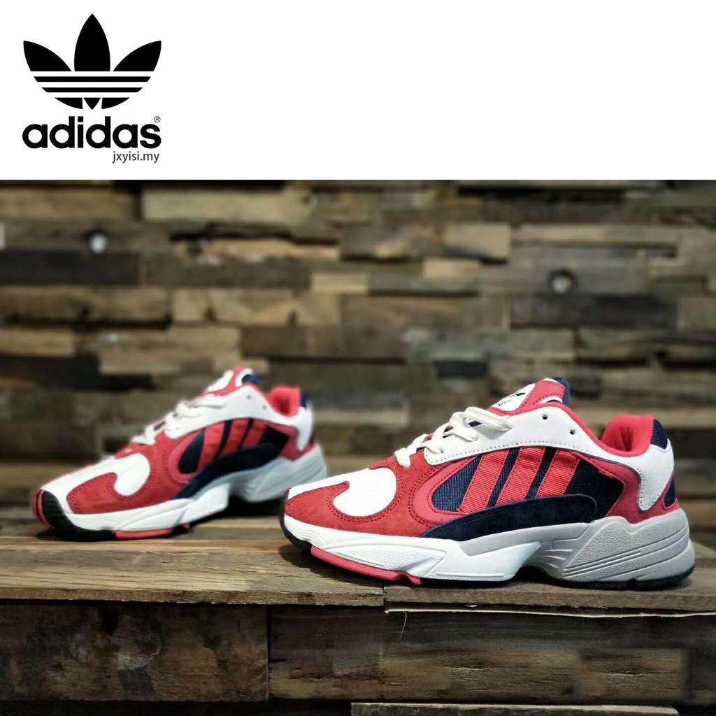 adidas red sports shoes
