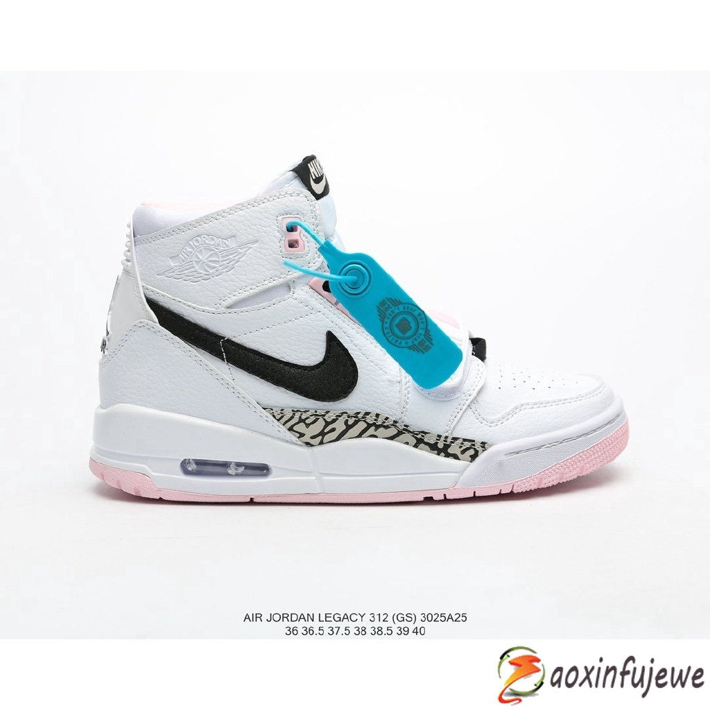 Without Box Original Authentic Nike Air Jordan Legacy 312 White Powder Sneakers Basketball Shoes 36 40 W1 Shopee Philippines