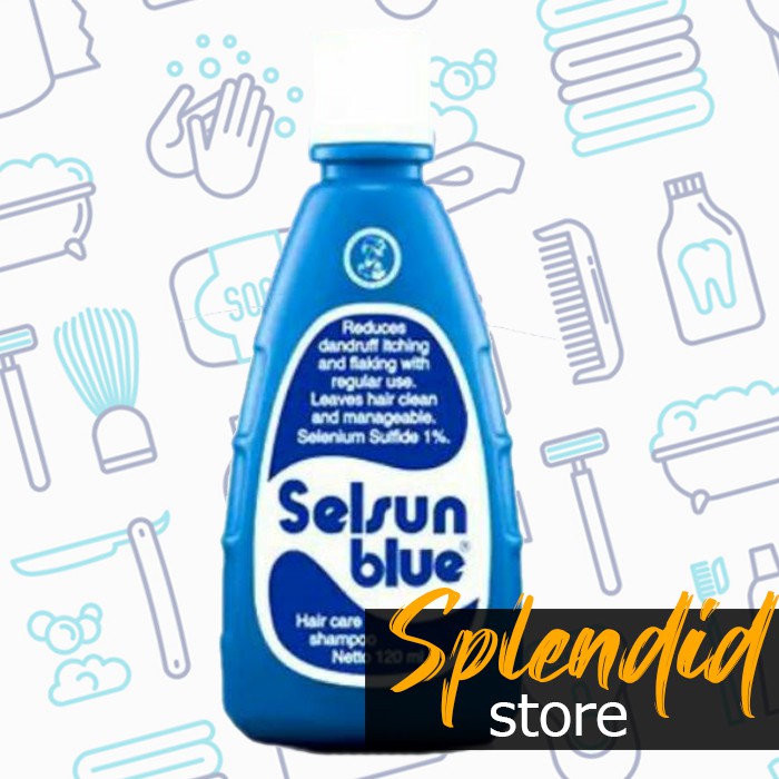 Selsun Blue Selenium Sulfide Shampoo in Bottle 120ml Dandruff Remover for Hair Care Shopee