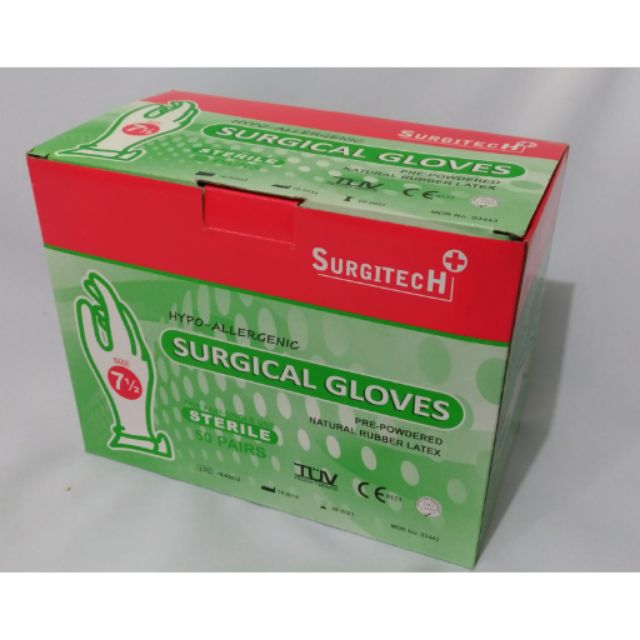 SURGITECH Surgical Gloves Powdered (per pair) Shopee Philippines