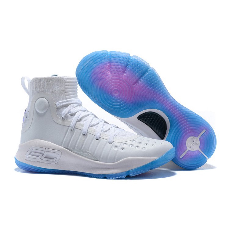 curry 4 blue and white