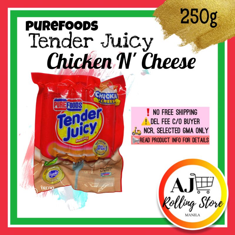 Purefoods Tender Juicy Chicken And Cheesedog 250g Pack Shopee Philippines