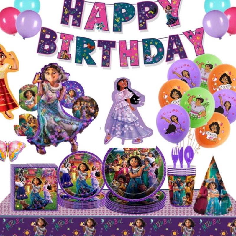 Encanto Mirabel Isabella Dolores Foil Balloon Birthday Theme Decoration ...