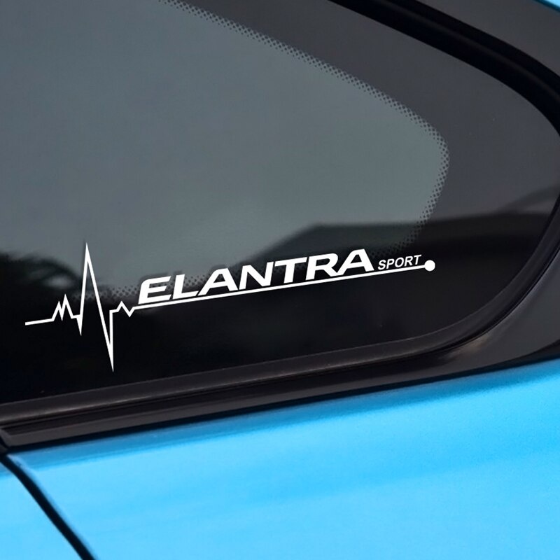2PCS Car Side Window Stickers For Hyundai Elantra Captivating Auto