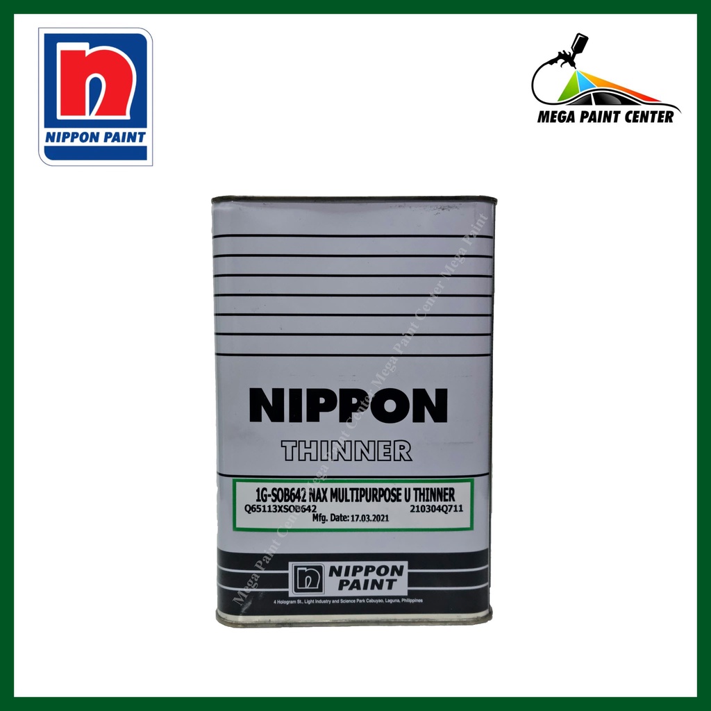 Nippon NAX Multipurpose U Thinner 1G Gallon (SOB642) | Shopee Philippines