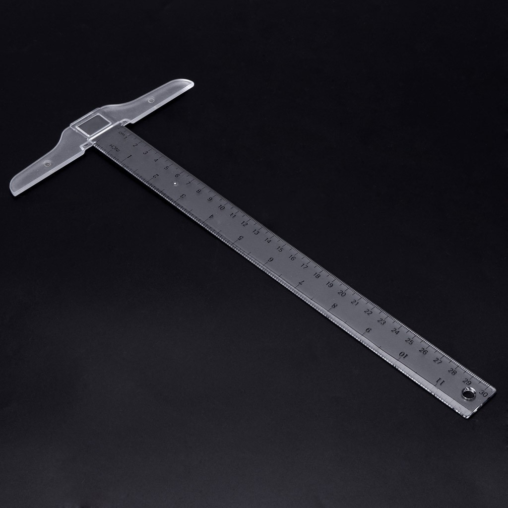 T Square Ruler T Square Double Sided Measurement Inches Cm Removable Head Acrylic For