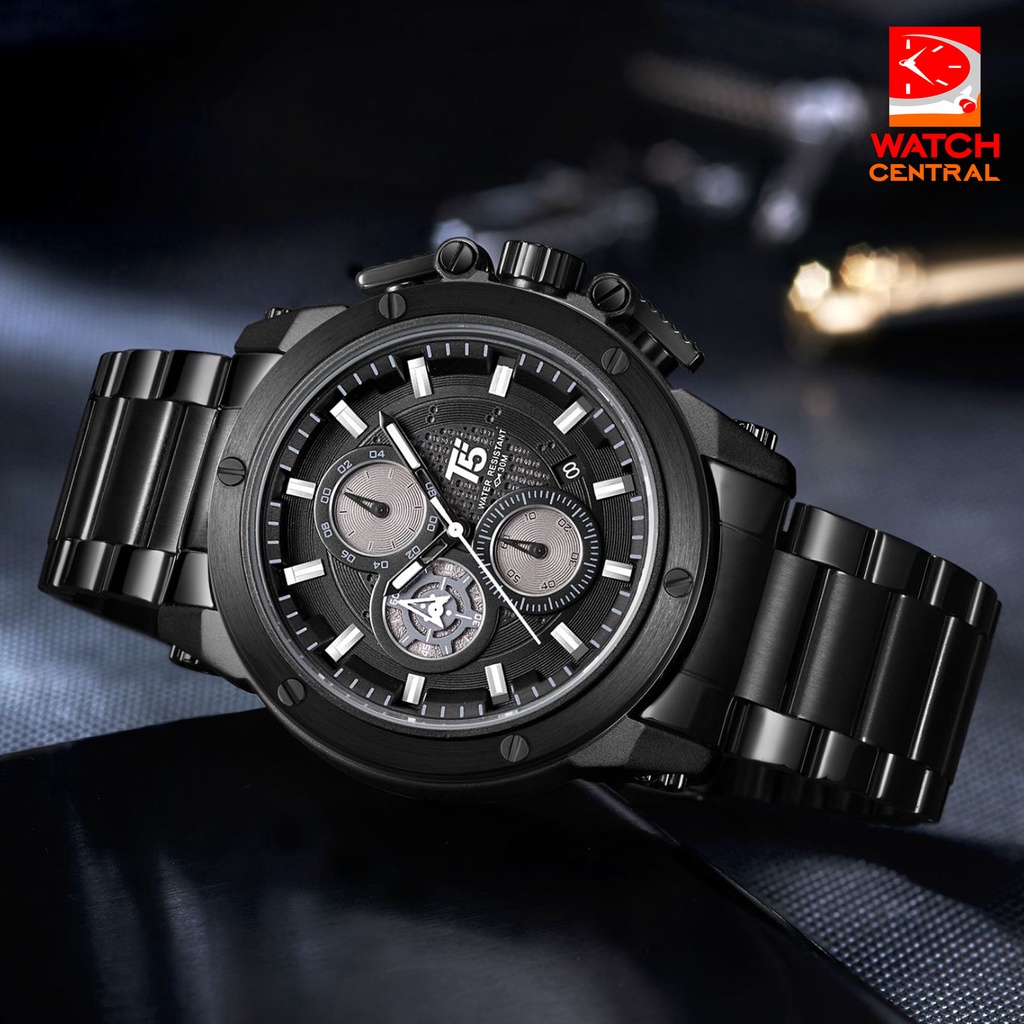 T5 Men's Watch H3854G Chronograph Water Resistant | Shopee Philippines