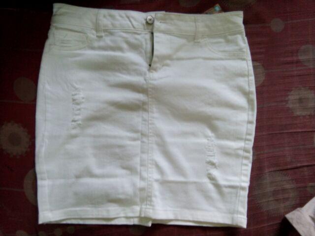 white denim skirt size 4