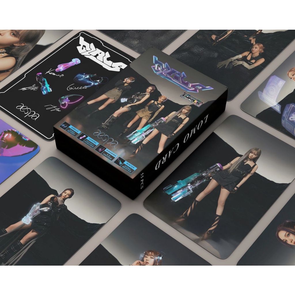 Aespa Girls Album Photocard Lomo Card PostCard 55pcs/box | Shopee ...