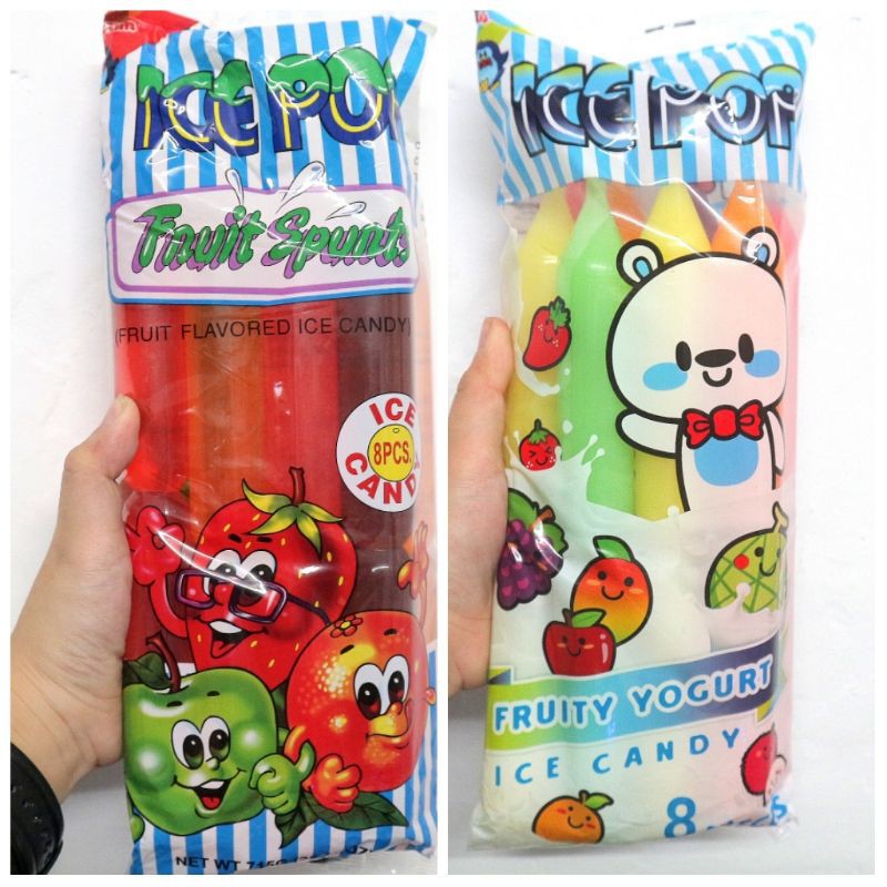 Jelliyum Ice Pop Ice Candy Fruit Spunts Twin Stick Fruit Flavored