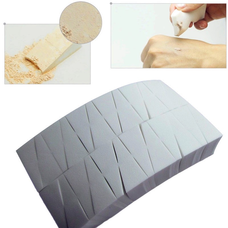 24Pcs/set Wonder Wedge Makeup Cosmetic Wedges Triangle Facial Sponge