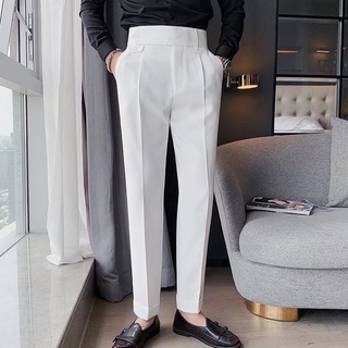 Korean Version Handsome Men's Casual Pants Solid Color Trousers Wear Comfortable Fabric Good【J1270】 #8