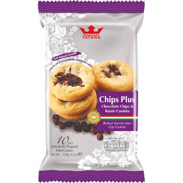 Tatawa Chips Plus Cookie Chocolate And Raisin 10 Pack Shopee Philippines