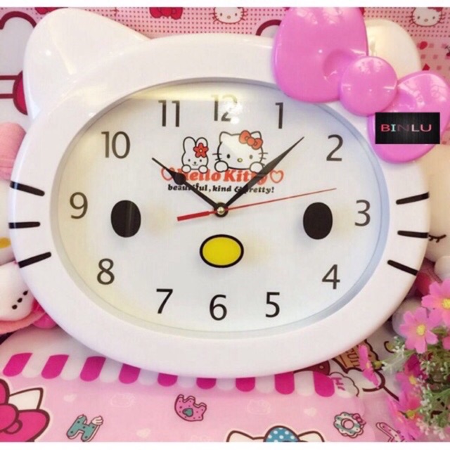 Hello kitty wall clock 12x14inchs Shopee Philippines