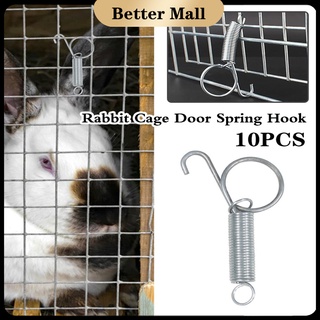 10PCS Rabbit Cage Door Spring Hook Multipurpose Chicken Quail Pigeon Cage Door Spring Fixed Lock