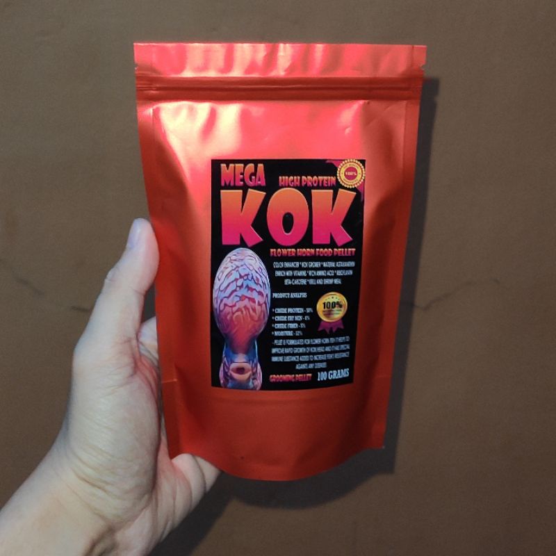 MEGA KOK (High Protein Formula) Flower Horn Food Pellet 100g&150g
