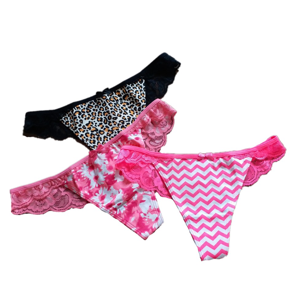 Sexy Lace cotton Thong Panty ladies Panties T-back | Shopee Philippines