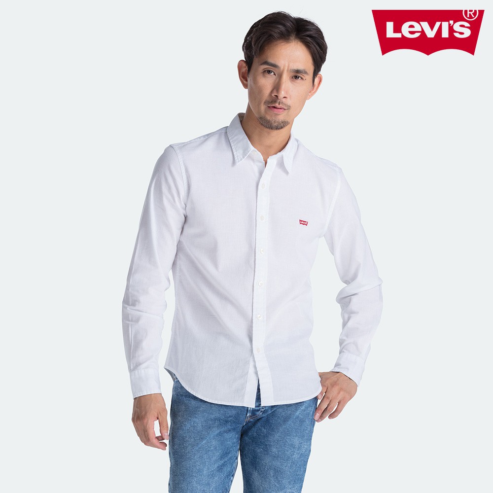 levis white button up shirt