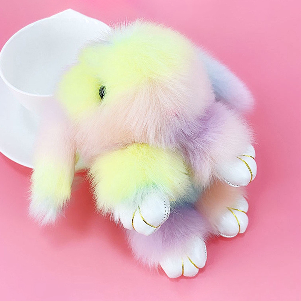 plush bunny keychain