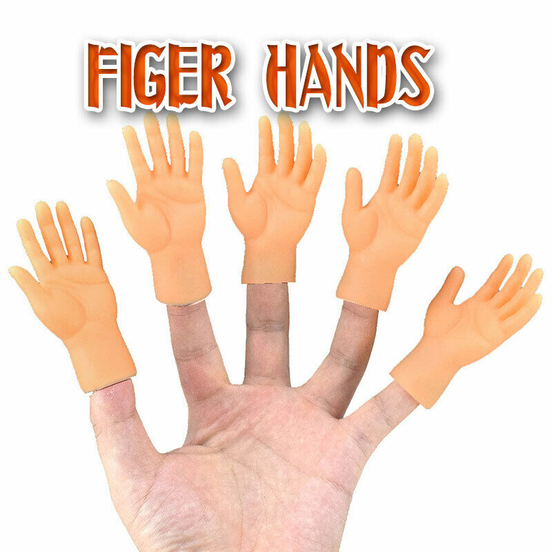 Fist Generic Rubber Mini Finger Hands for Joke Mini Puppets Small Hand Model for Cat Dog Stroking 