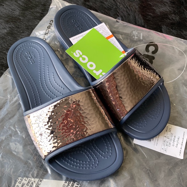 Sloane Metallic Crocs Sloane Slide W Crocs Sloane Metallic Slide