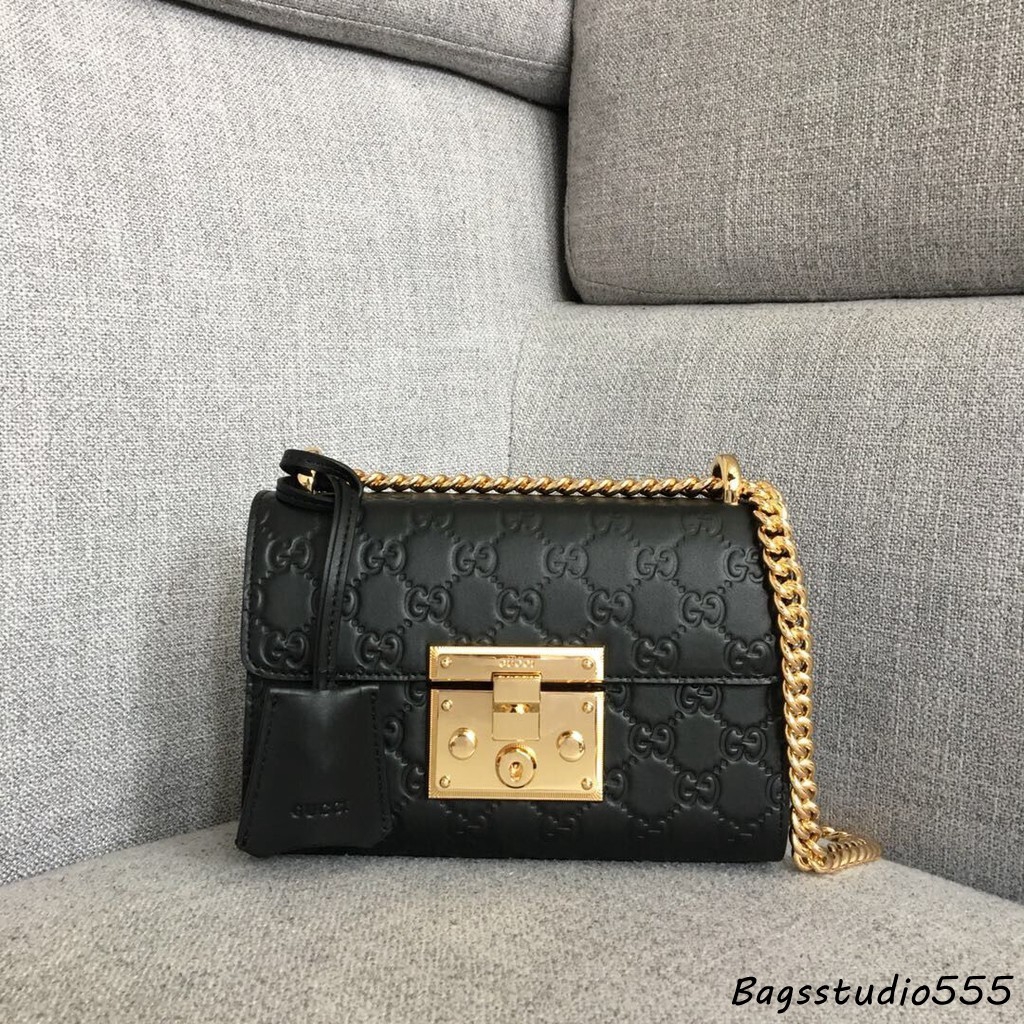 gucci padlock mini black