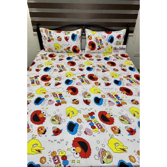 Sesame Street Elmo Canadian Cotton Bedsheet Sesamestreet Shopee   9adc7ee210cf6833d902358fedbd3b5b