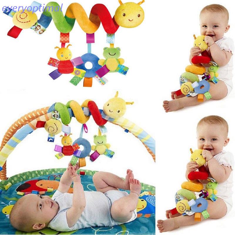 New Hanging Toy Stroller Spiral Centipede/Colorful Baby Rattle Shopee
