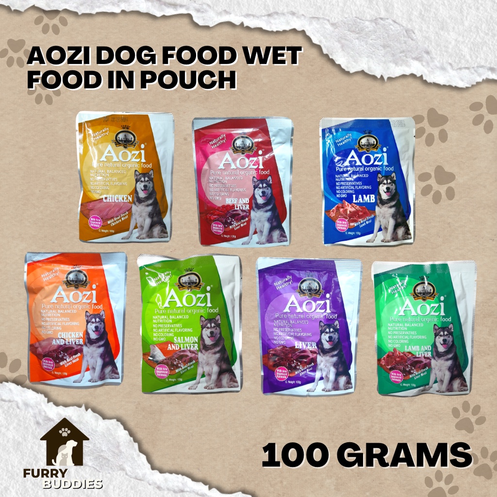 AOZI WET DOG FOOD IN POUCH (100 GRAMS) Shopee Philippines