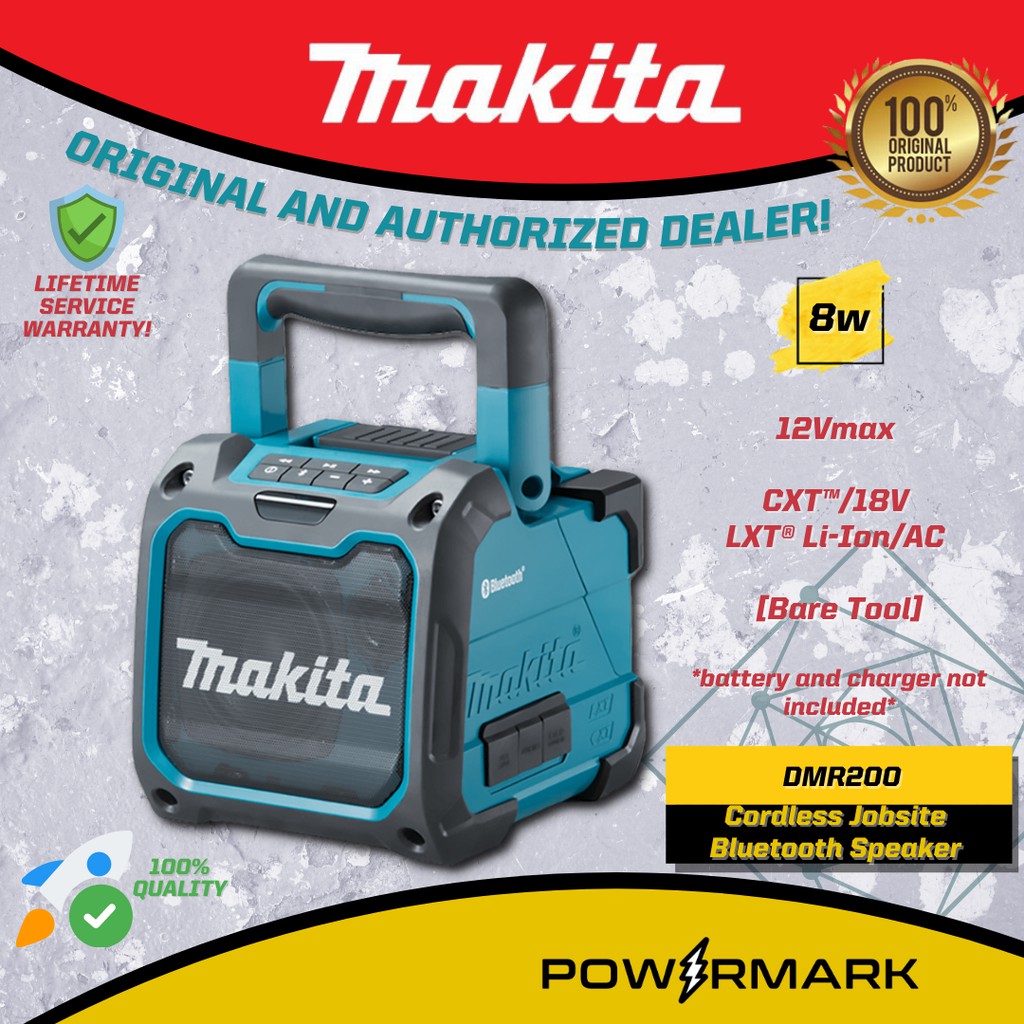 MAKITA DMR200 – 8W Cordless Jobsite Bluetooth Speaker 12Vmax [Bare Tool]  [POWERMARK | MCT] | Shopee Philippines