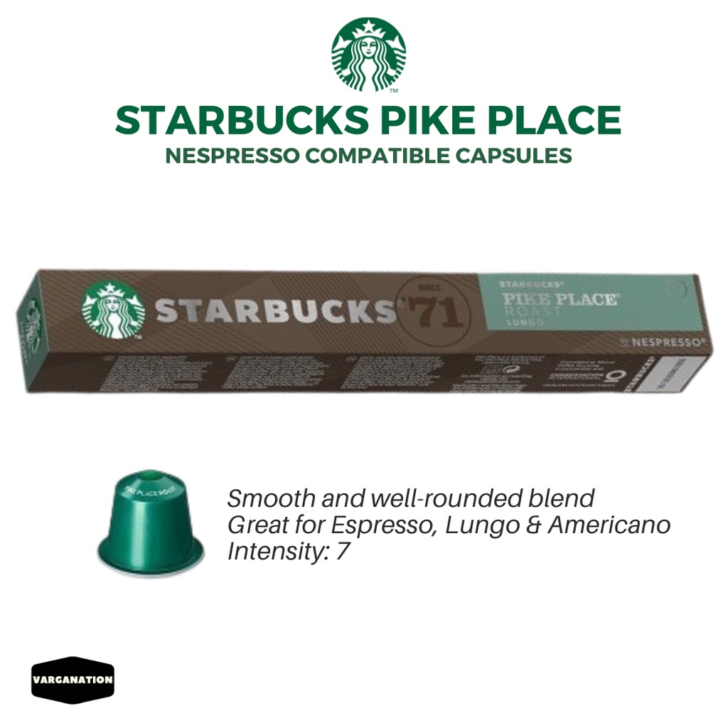 Starbucks At Home Pike Place Nespresso Capsule Aluminum Coffee Pods Shopee Philippines
