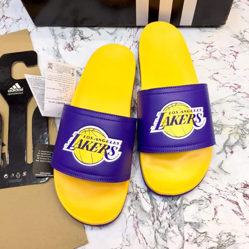 adidas lakers slides