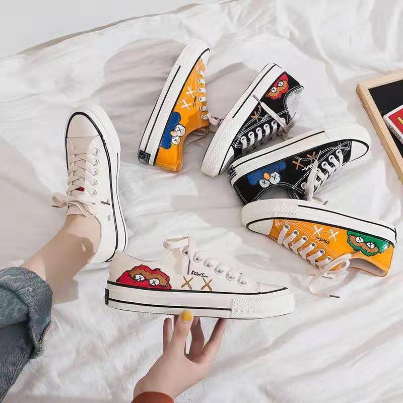 2021 Sesame street low cut shoes for fashion women shoes white cartoon shoes  | Shopee Philippines