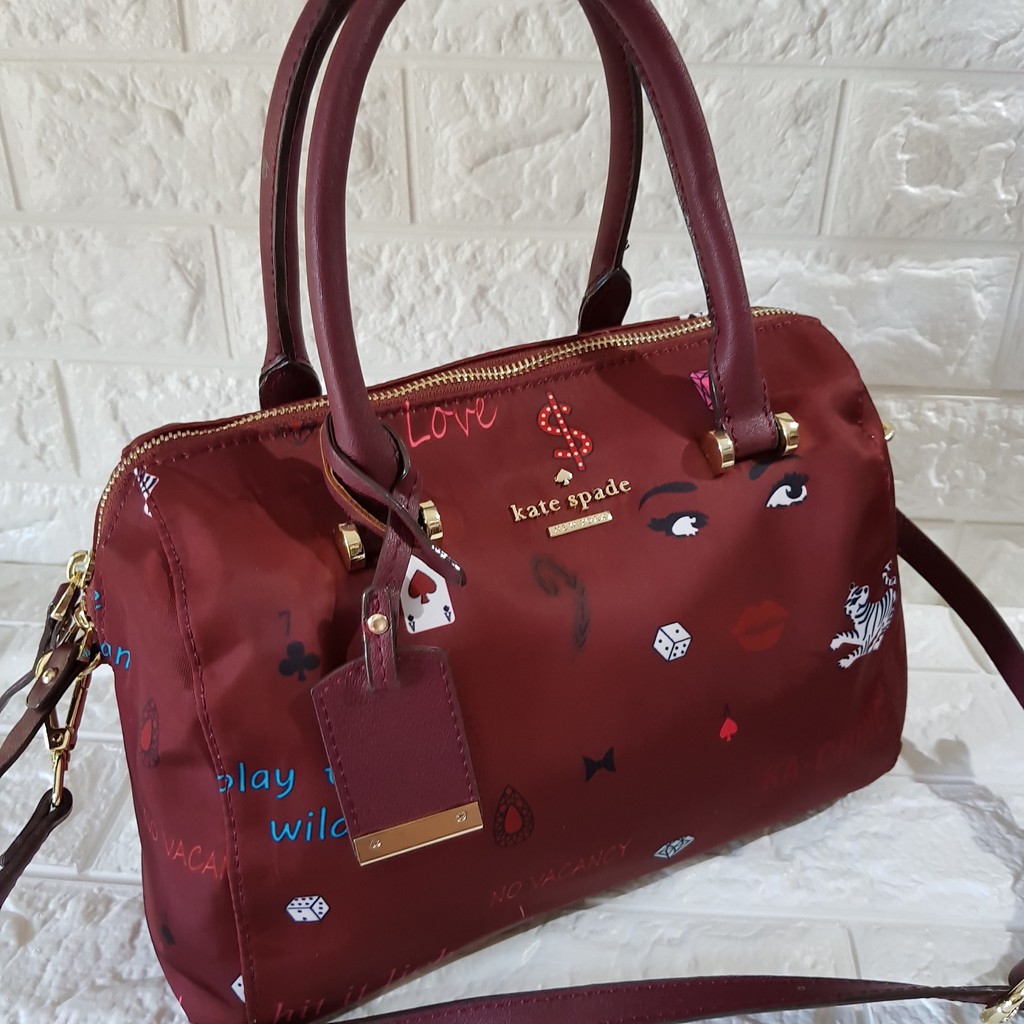 kate spade nylon duffle bag