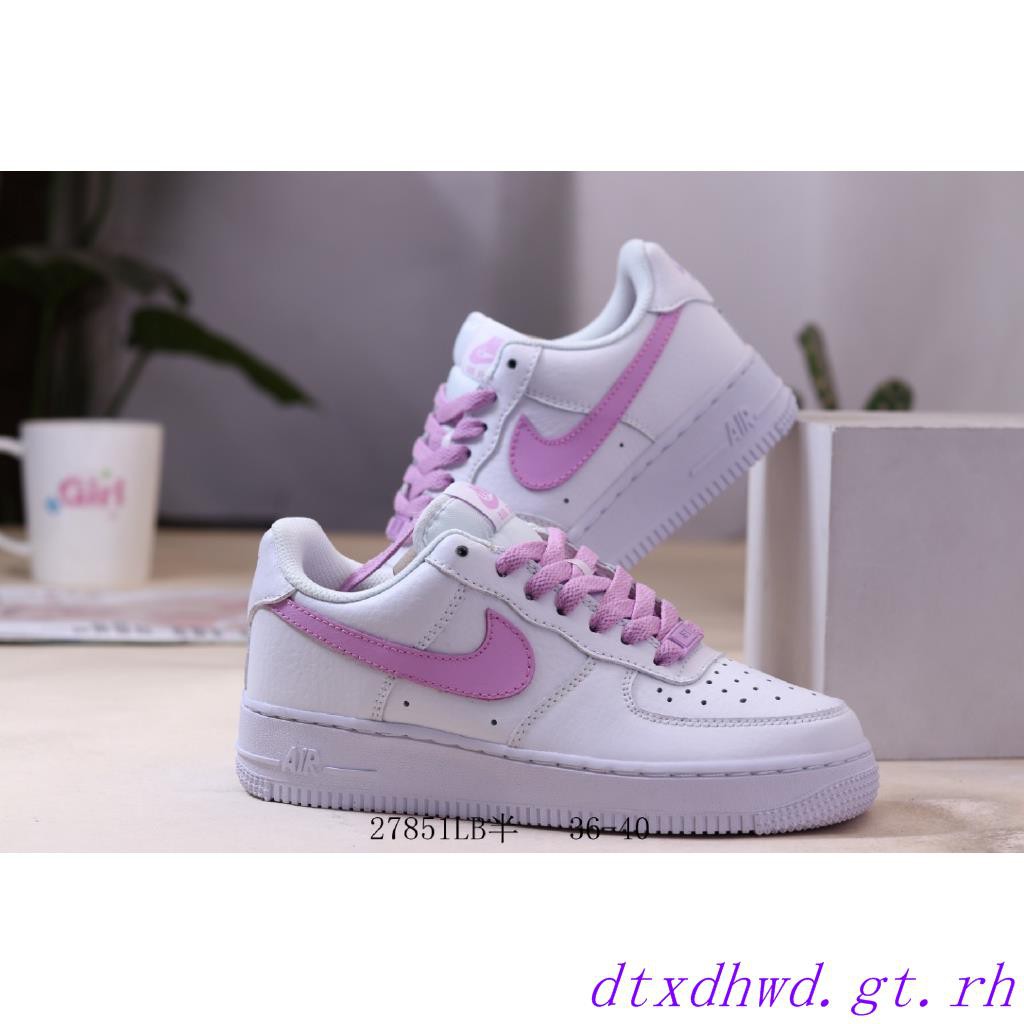white and purple air force 1
