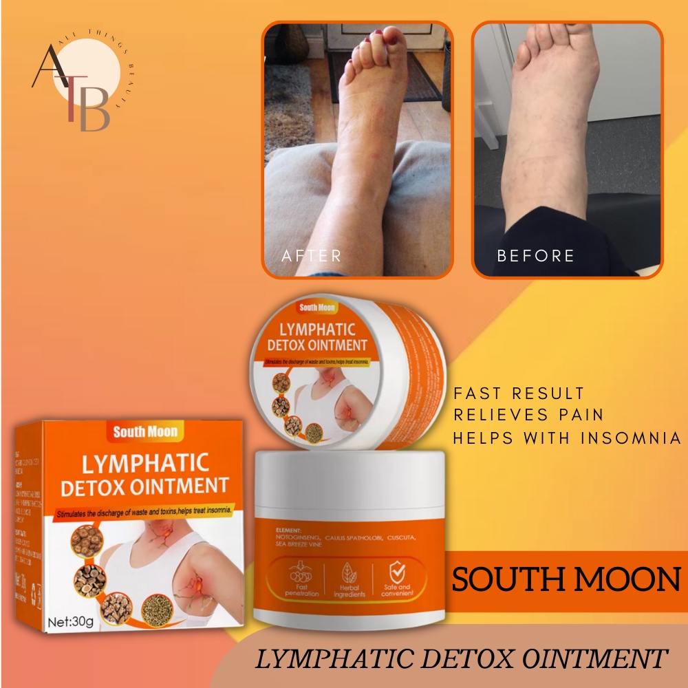 Lymphatic Detox Cream Neck Lymph Patch AntiSwelling Herbs Ointment Armpit Lymph Nodes 30G
