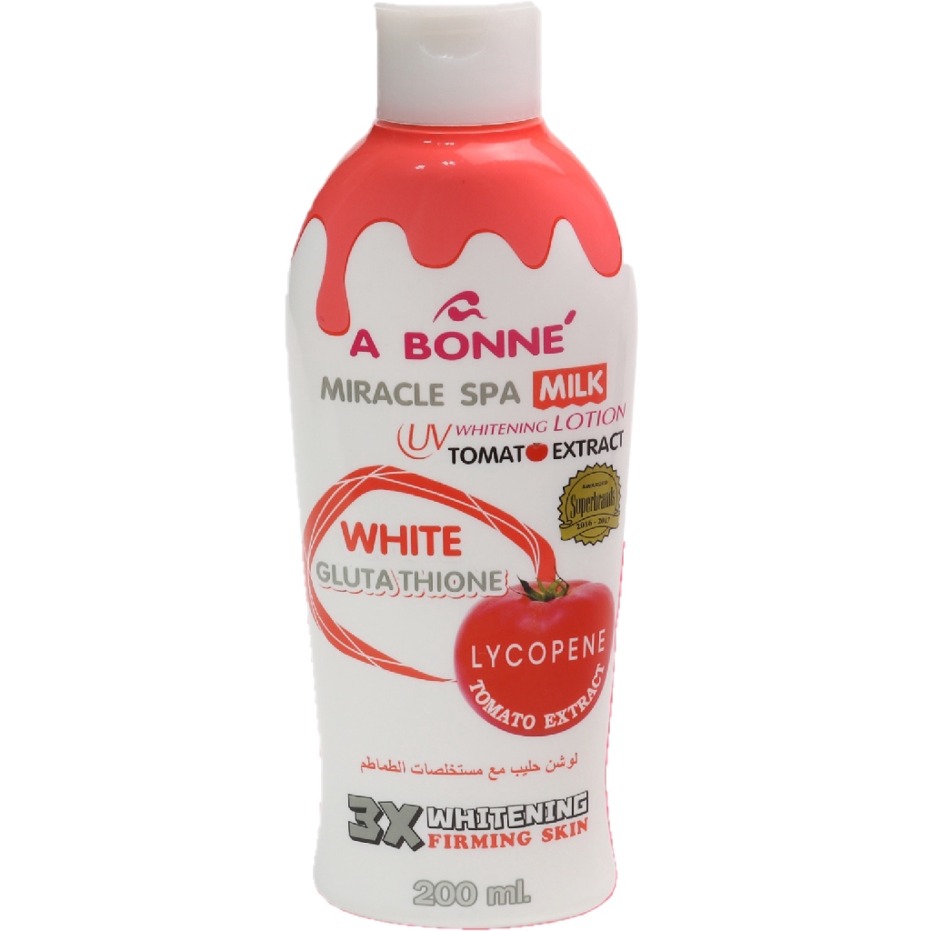 A BONNE Miracle Spa Milk Uv Whitening Lotion Nano White Glutathione