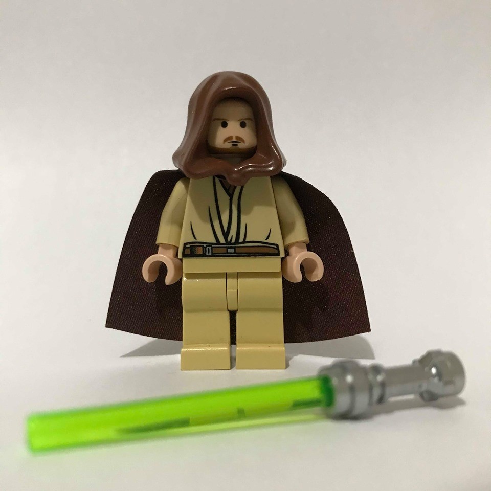 Brick Freak Lego Minifigure Star Wars Qui-Gon Jinn sw0172a | Shopee ...