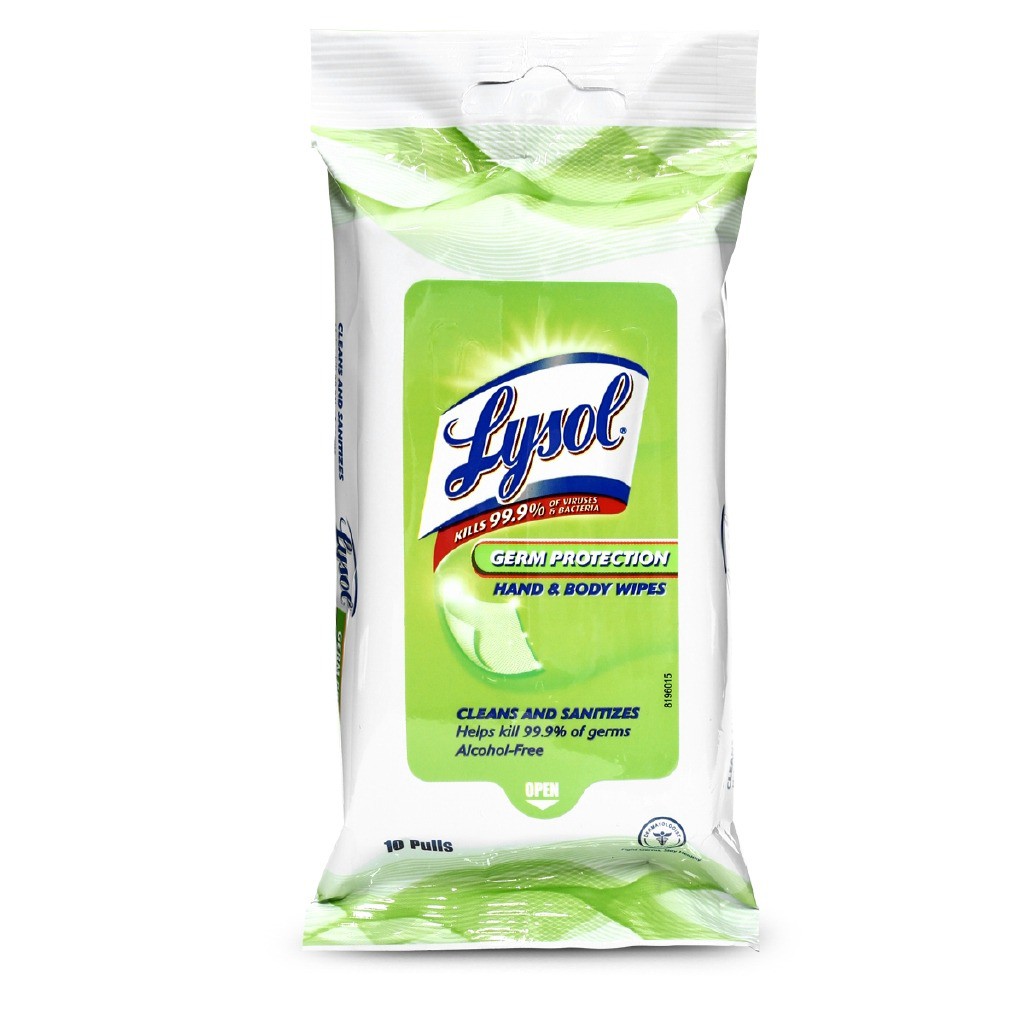 Lysol Germ Protection Hand Wipes 10S | Shopee Philippines