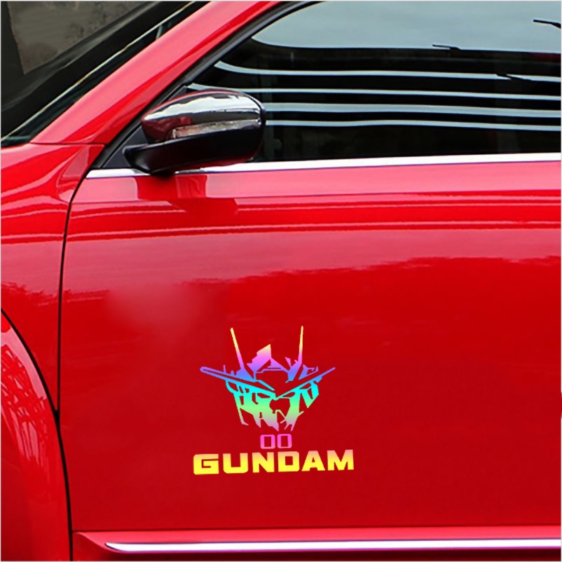 Reflective GUNDAM Car Sticker Japanese Style Anime Stickers Waterproof
