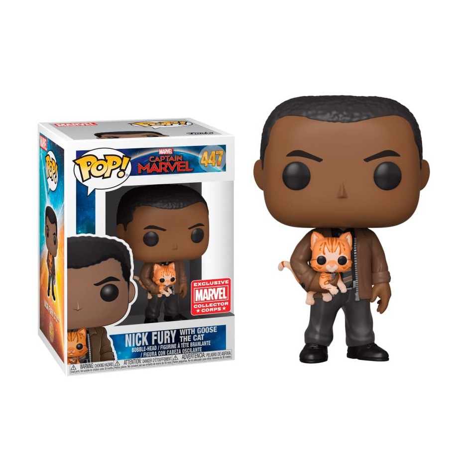 nick fury with goose funko