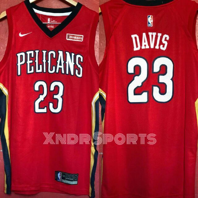 red anthony davis jersey