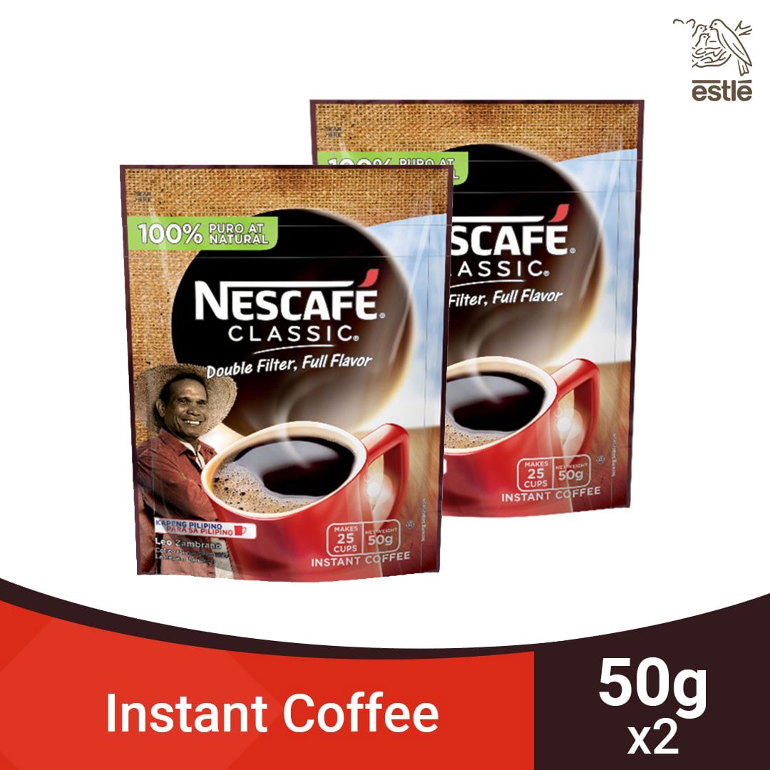 NESCAFE Classic Instant Coffee 50g Pack of 2 Shopee Philippines