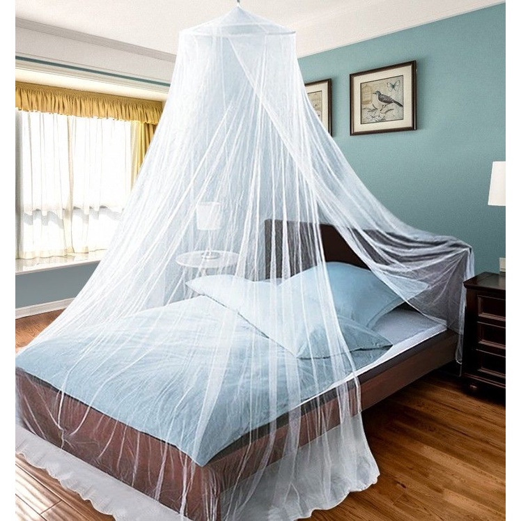 E. Mosquito Net Protection Round Mosquito Net For Single Bed Hanging ...